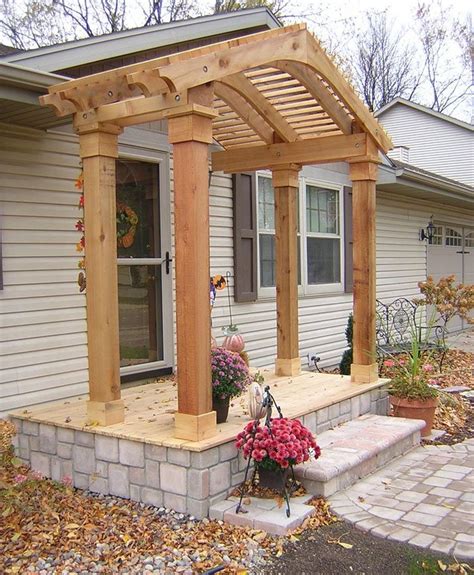 metal pergola in front of house|pergola over front door entrance.